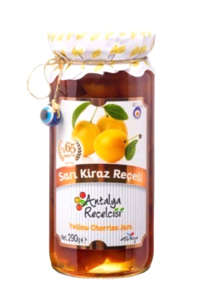 Antalya Reçelcisi Sarı Kiraz Reçeli 290g Gurme Serisi